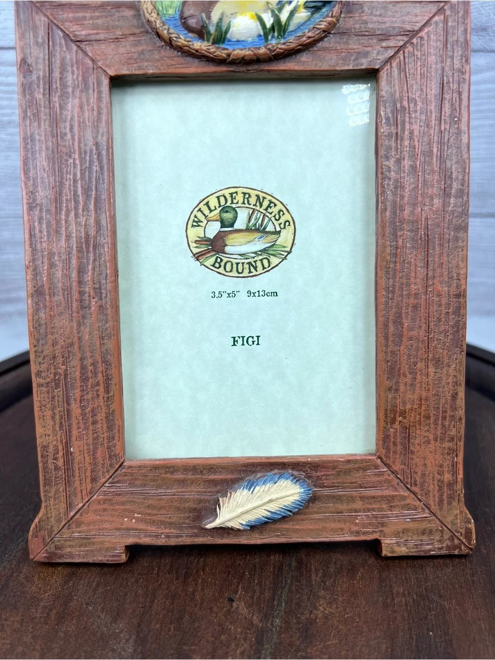 Figi Wilderness Bound Hunting 3D Picture Frame 3.5” W x 5” H Duck Cottagecore